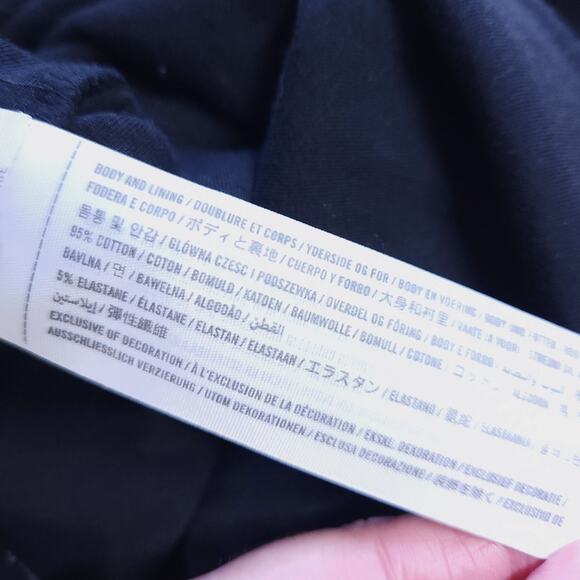 Abercrombie Black Bodysuit XS, Thong Style Sleeveless Neutral Strappy Back - Picture 5 of 6